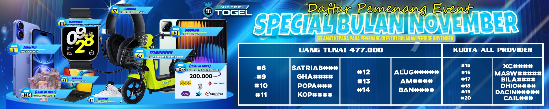 PEMENANG EVENT POINT NOVEMBER