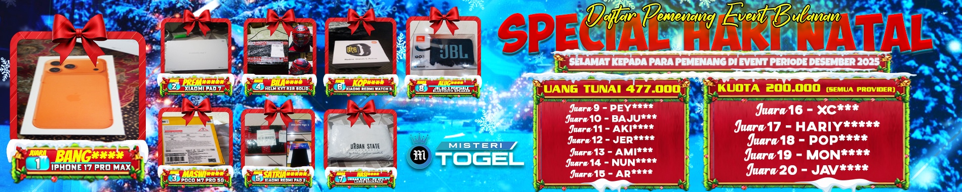 PEMENANG EVENT POINT DESEMBER